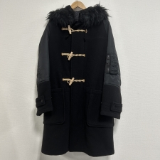 ジュンヤワタナベ ×グローバーオール 黒 コントラストスリーブダッフルコート 買取実績です。