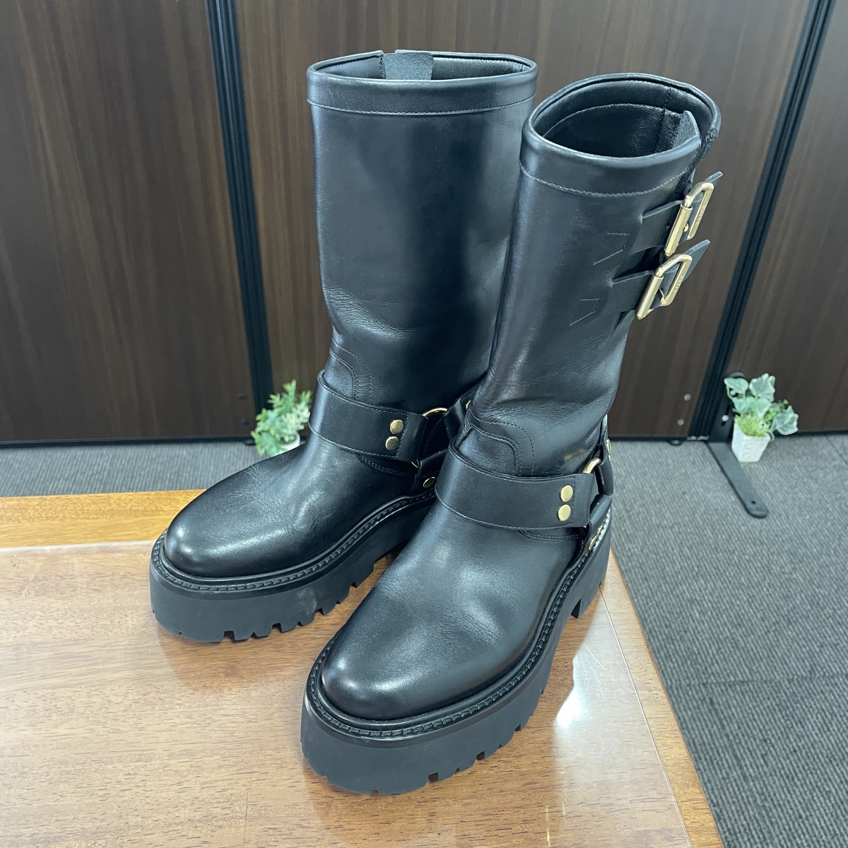 CELINE ジャクノ バックバックル ジップドブーツ 42 CELINE CELINE ジャクノ バックバックル ジップドブーツ 42 CELINE
