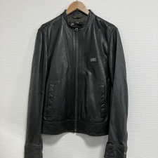 ドルチェ&ガッバーナ ラムスキン ロゴプレート シングルライダースジャケット 買取実績です。