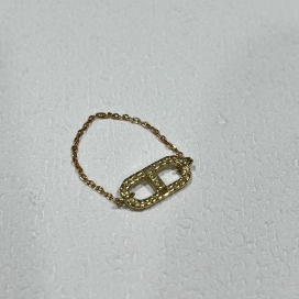 ジジのK18YG ケーブルチェーンリングの買取実績です。