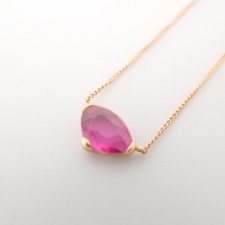 カイエ JE01149 K18YG 0.53ct サファイヤ ネックレス 買取実績です。