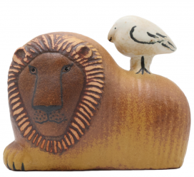 リサラーソンのライオンと鳥 置物 Lion with Birdの買取実績です。