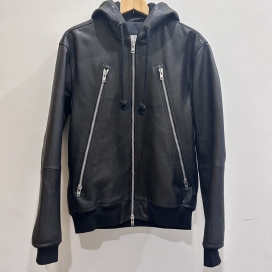 メゾンマルジェラの18AW S50AM0351 ゴートレザー ハの字フーデッドライダースジャケットの買取実績です。