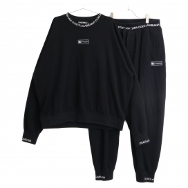 ドルチェ&ガッバーナのG9AQVT HU7AL ブラック ロゴパッチ ハイネック スウェット パンツ セットアップの買取実績です。
