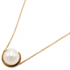スタージュエリー K18 PEARL MOON NECKLACE S パール ムーン ネックレス 2ZN2123 買取実績です。