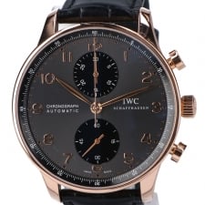 広尾でIWCを買取。750素材のグレー文字盤のポルトギーゼ、IW371482を買取しました。状態は若干の使用感がある中古品です。
