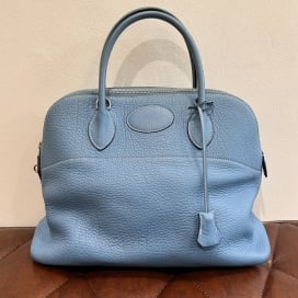 エルメスの□I刻印 ブルージーン トリヨン シルバー金具 ボリード31の買取実績です。