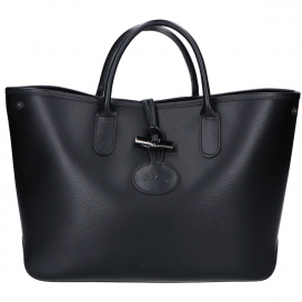 ロンシャンのブラック Roseau ロゾ リバーシブルハンドバッグの買取実績です。