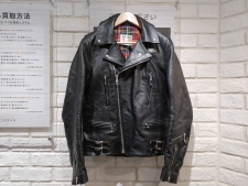 ルイスレザー 391T ライトニング フルベジタブルタンニン鞣しカウハイド ダブルライダース 買取実績です。