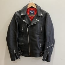 666 LJM-1TF ラムレザー 赤キルティング タイトフィット サイドベルト ダブルライダース 買取実績です。