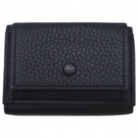 イトゥアイスのブラック レザー 三つ折り財布 TAURILLON LAGUN COMPACT WALLETの買取実績です。
