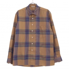 オーラリー A9AS01LC SUPER LIGHT WOOL CHECK SHIRTS 買取実績です。