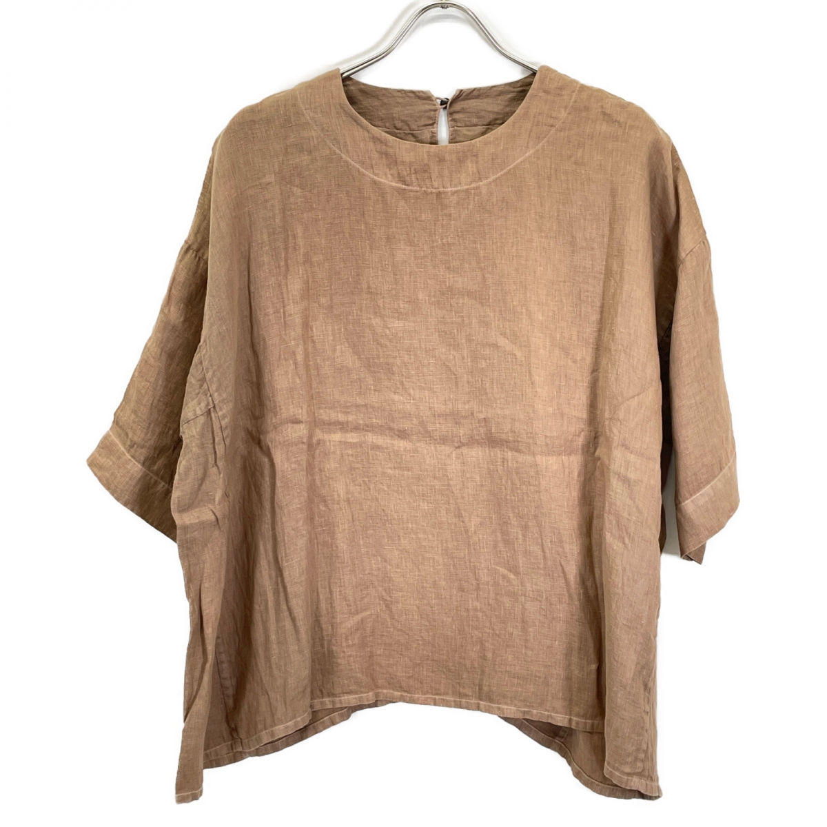 ARTS&SCIENCE 藍染め サイドギャザーブラウス