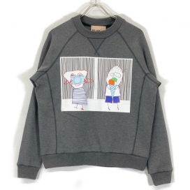 プランシーのグレー フィリッポ ビアンカ プリント スウェットシャツの買取実績です。