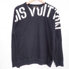 渋谷でルイヴィトン買取。黒 344N ブランドロゴ スウェット/ロンTを買取ました。状態は目立つ傷、汚れ、使用感のある中古品です。