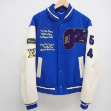 広尾でルイヴィトン買取。19SS 青 オズ レザー 切リ替エ スタジャンを買取ました。状態は綺麗な状態の中古美品です。