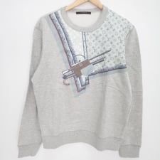 広尾でルイヴィトン買取。HDY78W 正規 17AW グレー モノグラム プリント トレーナーを買取ました。状態は若干の使用感がある中古品です。