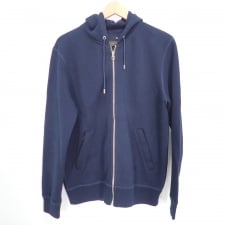 ルイヴィトンを広尾で買取。正規 17AW ネイビー HAY42W スウェットジップアップパーカーを買取ました。状態は若干の使用感がある中古品です。