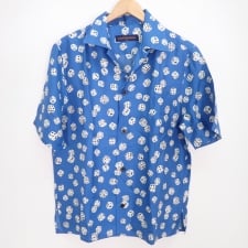 ルイヴィトンを広尾で買取。HFS31W 正規 18AW シルク100% ダイス オープンカラーシャツを買取ました。状態は目立つ傷、汚れ、使用感のある中古品です。