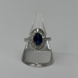 サファイアのサファイア1.61ct ダイヤ0.76ct リングの買取実績です。