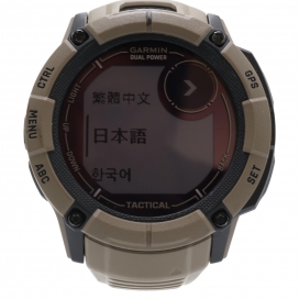 ガーミンのカーキ Instinct 2X Dual Power Tactical Edition GPSスマートウォッチの買取実績です。