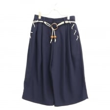 チャールズジェフリーラバーボーイ ネイビー ウッドビーズ ロープベルト ショートパンツ 買取実績です。