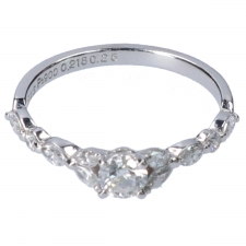アーカー Pt900 0.218 0.25ct トランスペアレント ダイヤリング 8号 買取実績です。