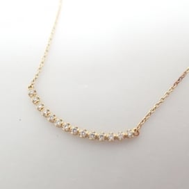 アーカーのK18 0.10ct ビリーブユーネックレス ショートの買取実績です。