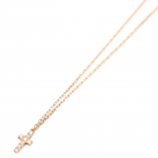 アーカー K18YG 0.05ct マイクロクロスネックレス 買取実績です。