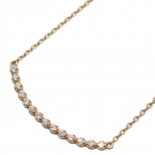 アーカー K18 ビリーブユー 14Pパヴェダイヤ 0.10ct ネックレス 買取実績です。
