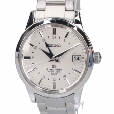 グランドセイコー SS SBGM023 アイボリー文字盤 GMT デイト自動巻キ時計 買取実績です。