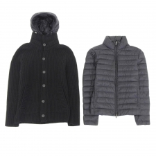 ヘルノ 黒 71433‐397661ニット×ダウンライナー3WAYニットジャケット 買取実績です。