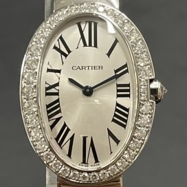 カルティエのWB520006 3065 750WG ベニュワール ダイヤモンドベゼル クオーツ時計の買取実績です。