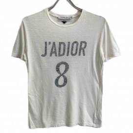ディオールのホワイト 843T03TC428 J DIOR 8 フロントロゴ 半袖Tシャツの買取実績です。