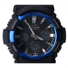 G-SHOCK(gショック)のブラック×ブルー GAW-100B-1A2JF  電波ソーラー時計の買取実績です。
