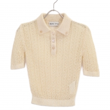 レクト ベージュ ポロシャツ NET CROP POLO SHIRT RW24SKTP008LE 買取実績です。
