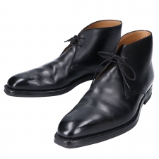 Crockett&Jonesを心斎橋で買取。ブラック TETBURY チェッカブーツを買取りました。状態は若干の使用感がある中古品です。