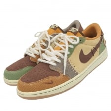 ナイキ ×Zion Williamson エアジョーダン1 ロー OG フラックスアンドオイルグリーン DZ7292-200 買取実績です。