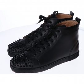 クリスチャンルブタンの1151061 黒 LOU SPIKES FLAT CALF ハイカットスニーカーの買取実績です。