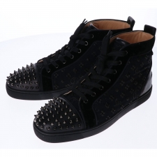 クリスチャンルブタン 3180084 黒 LOU SPIKES ORLATO FLAT CLF/JACQ LOUB ハイカットスニーカー 買取実績です。