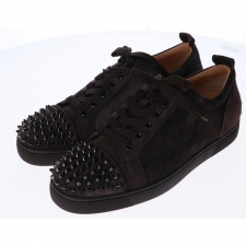 クリスチャンルブタン 1180051 ダークブラウン LOUIS JUNIOR SPIKES FLAT スエードスニーカー 買取実績です。