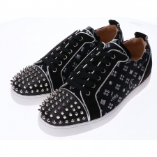 クリスチャンルブタン 3190613 黒×シルバー LOUIS JUNIOR SPIKES ORLATO FLAT CALF スニーカー 買取実績です。