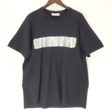 ジバンシィ BM711D3002 ブラック シルバーメタリックロゴ クルーネックTシャツ 買取実績です。