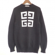 ジバンシィ 19AW 黒 4Gロゴ ダメージ加工 コットンニットセーター 買取実績です。