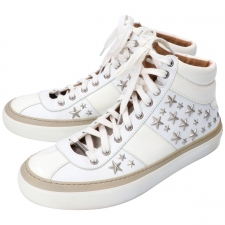 ジミーチュウ BELGRAVIA ベルグラビア スタースタッズ レザー ハイカットスニーカー 買取実績です。