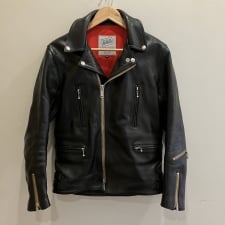 666 LJM-1TF ホースハイド カーキベージュファスナー タイトフィット ライダースジャケット 買取実績です。