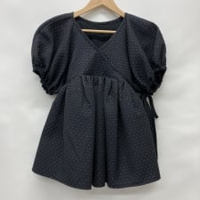 セブンテン ブラック ラメジャガードカシュクールトップス 5S102 買取実績です。