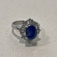 サファイア Pt900 サファイア 4.28ct メレダイヤ 1.38ct リング 買取実績です。
