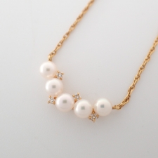 タサキ K18 0.05ct 約4.3㎜ 5連ベビーパールネックレス ※3.3g 買取実績です。
