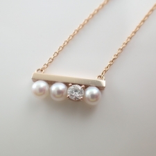 タサキ SG750 0.13ct プチバランス ダイヤ×パール ネックレス 買取実績です。
